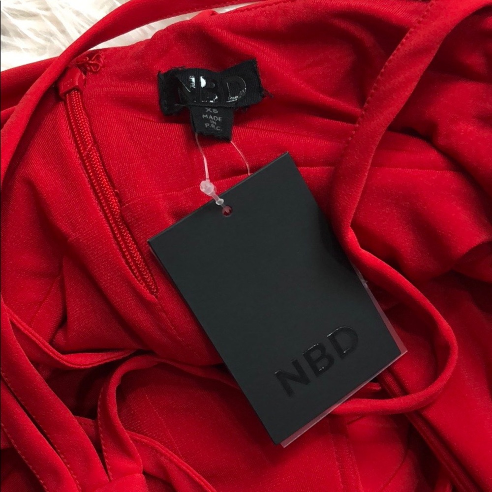 NWT NBD Revolve Red Ride or Die Mini Dress - Picture 3 of 7